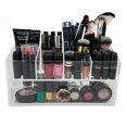 thumbnail image 2 of OnDisplay Gracie Deluxe Acrylic Cosmetic/Jewelry Organization Station w/Geode knobs - Natural/Gold, 2 of 2