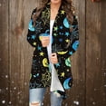 thumbnail image 2 of Enjoytime Womens Lightweight Cardigan Halloween Print Long Sleeve V-Neck Open Front Cardigans Fall Fashion Medium Length Coat, 2 of 6