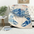 thumbnail image 4 of FCXZI Crab Durable Soft Flannel Blanket All-Season Comfort Multi-Purpose 30*40in, 4 of 7