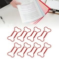 thumbnail image 4 of Wire Bookmark, Metal Bone Shaped Paper Clips Portable Slip Proof Multifunctional  For Document Classification, 4 of 7