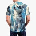 thumbnail image 6 of Salouo Cloud Sunshine Puppy for Men's Short Sleeve Polo Shirts,Polo Shirts for Men Performance Short Sleeve Golf Shirt Athletic Casual Collared T-Shirt-Medium, 6 of 8