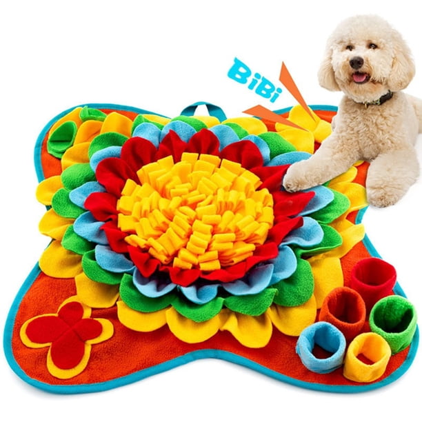 Alfombrilla Olfativa Chirriante para Perros, Alfombrilla Forraje Interactiva para Gatos para una Alimentación Lenta, Juguete de Rompecabezas Atractivo para Perros con Diseño