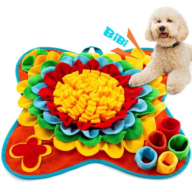 Alfombrilla Olfativa Chirriante para Perros, Alfombrilla Forraje Interactiva para Gatos para una Alimentación Lenta, Juguete de Rompecabezas Atractivo para Perros con Diseño