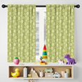 thumbnail image 5 of Blackout Kids Curtains,Lightgreen Daisy Flower White Blooms Pattern Childrens Insulated Curtains Set Of 2,Bedroom Essentials,Toddler Room Decor 42"x54", 5 of 5
