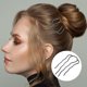 thumbnail image 4 of 6 Piezas Horquilla para el Cabello YONGSHENG Varilla con Clip 78 mm Peine Lateral 4 Puntas Palillos de Aleación, 4 of 5