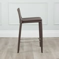 thumbnail image 4 of Hilton Tabouret de Comptoir Moderne Enveloppé de Cuir avec Cadre en Acier, 4 of 5