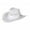 White, variant on Toudaret  Straw Beach Cowboy Hat for Women Shapeable Brim Western Cowgirl Hat
