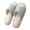 Light Blue, variant on Xfvqtps Mens Womens Linen House Slippers Open Toe Slide Shoes Non Slip Indoor Casual Flat Comfy Couple Home Shoes