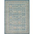 thumbnail image 1 of Unique Loom Salzburg Medallion Area Rug 8' x 11' Rectangle Navy Blue/Light Brown, 1 of 1