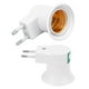 thumbnail image 2 of Lámpara 2 Uds E27 Adaptador De Enchufe De Lámpara Con Interruptor Base De Lámpara De Salida Atornillada De PVC, 2 of 7