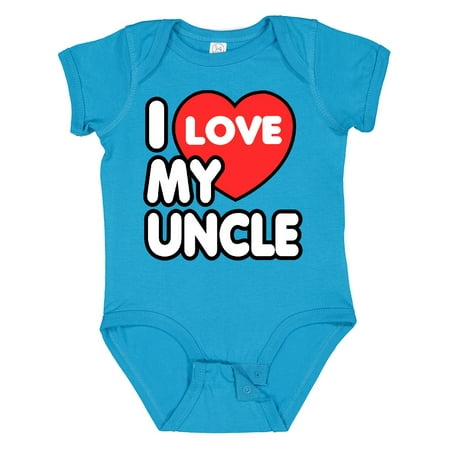 

Inktastic I Love My Uncle Gift Baby Boy or Baby Girl Bodysuit