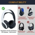 thumbnail image 2 of SOULWIT Replacement Silicone Headband Pad Kit for Sony PlayStation 5 Pulse PS5 3D Wireless Headphones, Head Band Top Straps Cover Repair Part, Headstrap Easy DIY Installation - Black, 2 of 4
