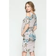 thumbnail image 3 of LaClef Women's Cold Shoulder Maternity Midi Dress, 3 of 6