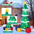 thumbnail image 4 of Patiojoy 6FT Inflatable Christmas Tree Blow Up Xmas Tree w/ Treetop Star Colorful Candy Gift Box Built-in Bright LED Self-Inflating Holiday Decoration, 4 of 10