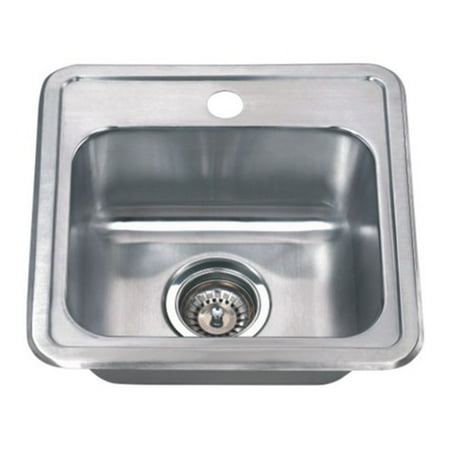 Wells Sinkware Craftsmen Series 15 L X 15 W Topmount Bar Sink
