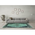 thumbnail image 3 of Ahgly Company Indoor Square Persian Light Blue Traditional Area Rugs, 4' Square, 3 of 4