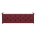 thumbnail image 4 of Veryke 70.9" Garden Bench Cushion with Ties for Indoor Outdoor Furniture, Wine Red, 4 of 6