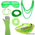 thumbnail image 2 of Accesorios de disfraz de maquillaje para damas de despedida de soltera, collar colorido, pulsera y traje, 2 of 3