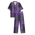 thumbnail image 5 of successthop Halloween Pajamas Women Short Sleeve Collar Button Down with Pant 2 Pieces with Pockets Loungewear, 5 of 5