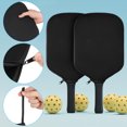 thumbnail image 3 of HAMPPLIES 2Pcs Portable Black Rubber Pickleball Paddle Case Sleeve for Outdoor Sport Storage and Protection, 3 of 7