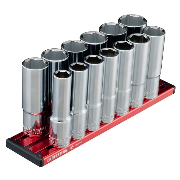 Juego de enchufes CRAFTSMAN V-SERIES Deep, 13 piezas, 1/2 Drive