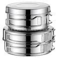 thumbnail image 4 of Japanese-Inspired 304 Stainless Steel Camping Cookware Set for 2-3 People - Lightweight & Portable Outdoor Picnic Cooking Kit with Multi-Functional Pot, Cup & Tools - Durable Rust-Resistant for, 4 of 5