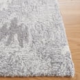 thumbnail image 3 of Safavieh Ikat Petrina Geometric Area Rug, Gray/Ivory, 6' x 6' Square, 3 of 11