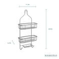 thumbnail image 3 of Organizador De Baño Gris Colgante 3 Niveles Con Ganchos Organizador para Regadera Estante de Ducha Grande Moorefield, 3 of 13