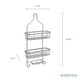 thumbnail image 3 of Organizador De Baño Gris Colgante 3 Niveles Con Ganchos Organizador para Regadera Estante de Ducha Grande Moorefield, 3 of 13