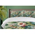 thumbnail image 4 of Ambesonne Jungle Floral Duvet Cover Set, Medieval Style Bloom, Calking, Green Multicolor, 4 of 6