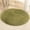 Green, variant on DODOING High Pile Soft Shaggy Rug Purple Fluffy Area Rugs for Bedroom Girls Room Anti-Slip Nursery Rug Carpets Lavender Room Decor, Diameter 40'', 9 Colors