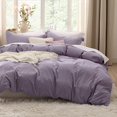 thumbnail image 1 of Purple Duvet Cover King Size - Soft Prewashed Set, 3 Pieces, 1 Duvet Cover, 1 of 8