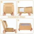 thumbnail image 5 of 20 Pack Brown Cookie Boxes with Window & Stickers, 9x6x3 Inch Brown Bakery Boxes Pastry Containers for Chocolate Covered Strawberries, Candy, Muffins, Donuts, 5 of 6