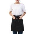 thumbnail image 1 of Cintura corta Delantales para hombres con bolsillos Professional Home Suministros Media Longitud para Grill Restaurant Bar Shop Cafes Negro 2 Piezas Advancent HA012091-01, 1 of 7