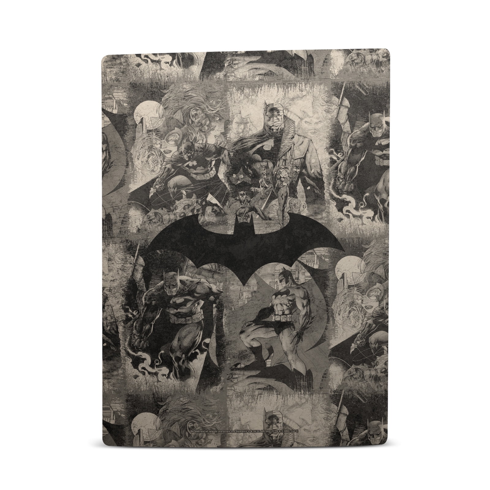Head Case Designs Officially Licensed Batman DC Comics Logos And Comic Book Collage Distressed Vinyl Sticker Skin Decal Compatible with Sony PS5 Digital Edition Bundle