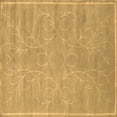 thumbnail image 1 of Ahgly Company Indoor Square Abstract Brown Contemporary Area Rugs, 5' Square, 1 of 4