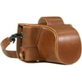 thumbnail image 1 of MegaGear Ever Ready Leather Camera Case Compatible with Olympus Pen E-PL8, 1 of 5