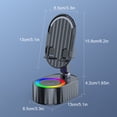 thumbnail image 3 of Seitruly Soporte dual del Presidente de Bluetooth de la función del ABS con ángulo ajustable dual de carga bidireccional Teléfono y Comunicación Negro, 3 of 6