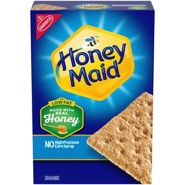 HONEY MAID Low Fat Honey Graham Crackers, Lunch Snacks, 14.4 oz