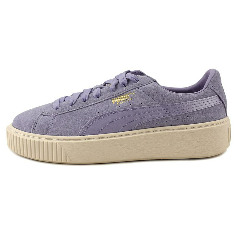 Puma Women's Suede Platform Mono Satin Sweet Lavender / Gold Ankle-High Fashion Sneaker - 10M - Walmart.com