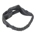 thumbnail image 5 of Unique Bargains 1 Pc Button Stripe Elastic Headwrap for Women Dark Gray, 5 of 6