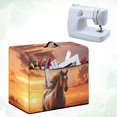 thumbnail image 4 of HELLHERO Horse Pattern Sewing Machine Cover with Pocket to Store Accessories Dustproof Cover Home and Shop Sewing Equipment Protection, 4 of 8