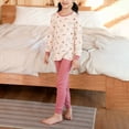 thumbnail image 2 of Hessimy Toddler Boys Girls Spring Summer Cozy 2Pcs Long Sleeve Soft Warm Sleepwear Pajamas Tops Pants Set(Pink,3-4 Years), 2 of 7