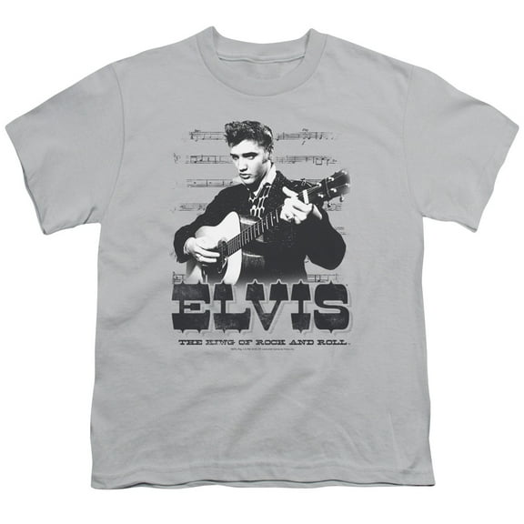 Elvis Presley - The King Of - Youth Short Sleeve Shirt - Large