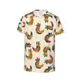 thumbnail image 3 of Honeii Boho Chicken Print Kids Boy T-Shirt,Breathable Round Neck Tee,Stylish Summer Tee for Boys, for Outdoor Activities and Casual Wear, 3 of 7