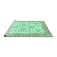 thumbnail image 2 of Ahgly Company Machine Washable Indoor Rectangle Oriental Turquoise Blue Traditional Area Rugs, 3' x 5', 2 of 4