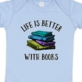 thumbnail image 4 of Inktastic Life's Better with Books Boys or Girls Baby Bodysuit, 4 of 5