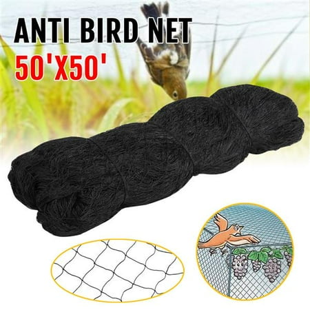 - Yaheetech 50' X 50' Net Netting for Bird Poultry Aviary Game Pens Black