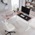 thumbnail image 6 of Legooin 63x55 inch L-Shaped Electric Standing Desk Sit Stand Workstation with Power Strip, Height Adjustable Office Desk for Multiple Computers, for Gaming Room Office Home, Oak, 6 of 9