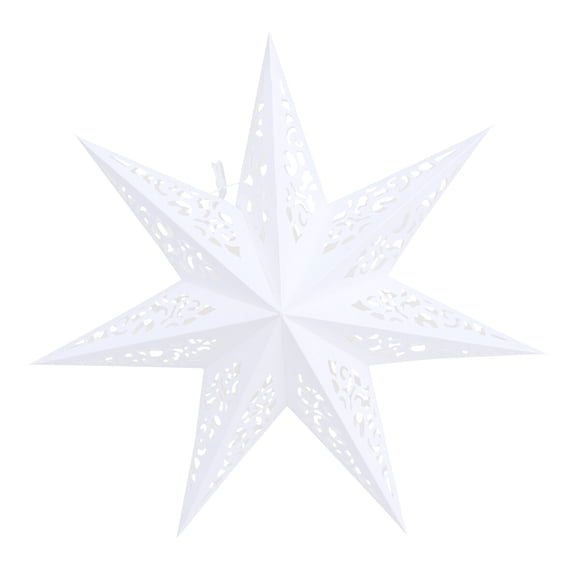 45cm Hollow Out Star Party Light Cover Window Grille Home Bedroom Night Light Cover (White)